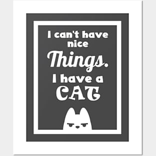 Funny cat quote - english Posters and Art